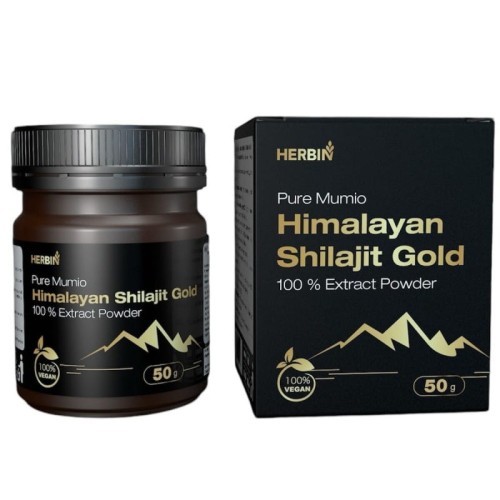 Mumio Himalajskie Żywe Shilajit Gold Proszek Herbin 50g.jpeg