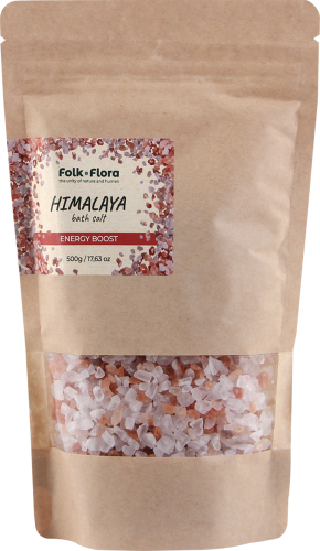 Sól do kąpieli Regenerująca  HIMALAYA ENERGY BOOST FOLK&FLORA  500g