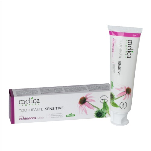 Pasta do zębów bez fluoru na zęby wrażliwe z jeżówką Melica Organic 100 ml