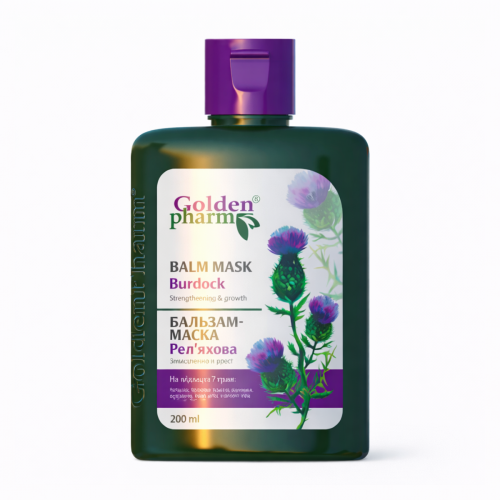Balsam-maska łopianowa GoldenPharm Łamliwość Wypadanie Odżywienie 100ml.png