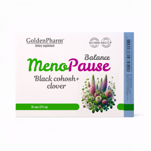 Menopauza Balance Czerwona Koniczyna Pluskwica Groniasta GoldenPharm 30 kap.png