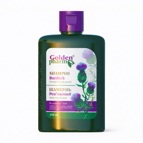 Szampon łopianowy GoldenPharm Łamliwość Wypadanie Odżywienie 250ml.png