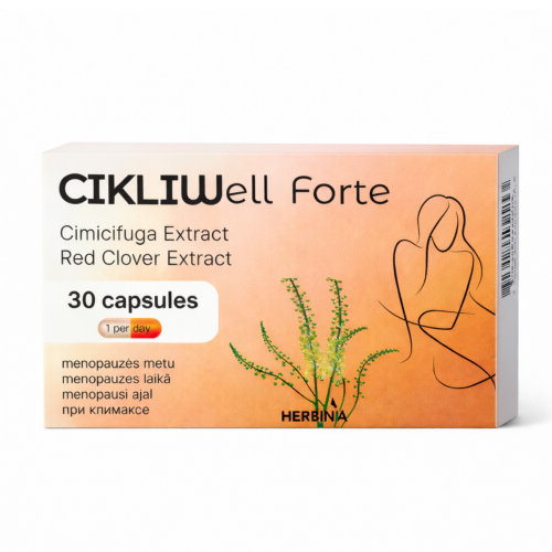 CikliWell Forte Czerwona Koniczyna Pluskwica Groniasta Menopauza Limfa 30k..png