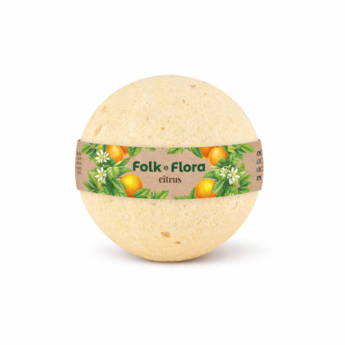Kula do kąpieli Cytrus Odświeżenie Folk &amp; Flora 130g.png