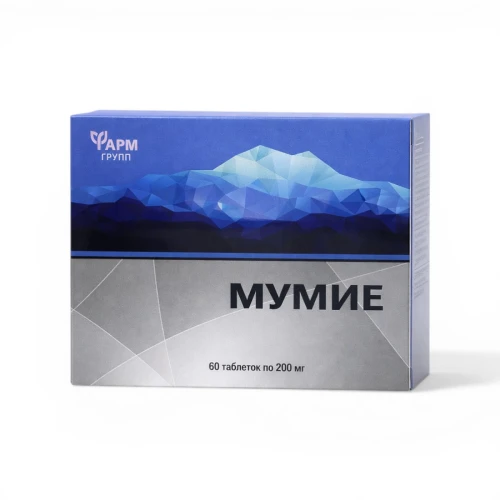 Mumio Oczyszczone Shilajit Ałtajskie 400 mg – 60 tabletek