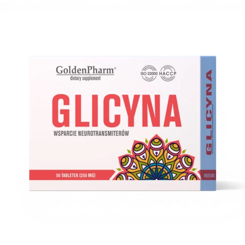 Glicyna 100 mg Stres Intensywna Nauka Nerwice 50 tab.
