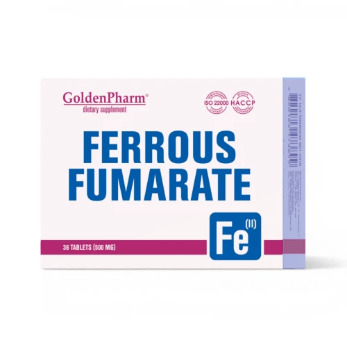 Żelazo 14 mg – Fumaran Żelaza, Energia i Hemoglobina, 36 tabletek
