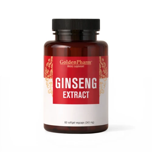 Żeń-szeń Koreański Panax Ginseng Libido Pamięć Energia Witalność 60 kaps.