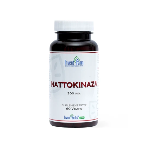 Nattokinaza 300 mg Invent Farm 60 kaps.