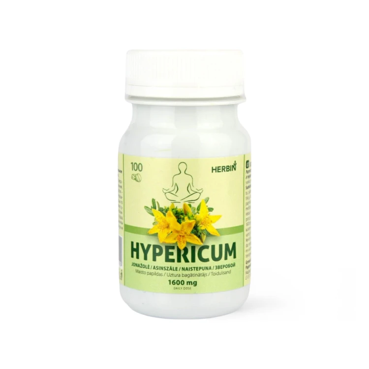 Dziurawiec zwyczajny Zdrowie Psychiczne Herbin 100 tabletek.png