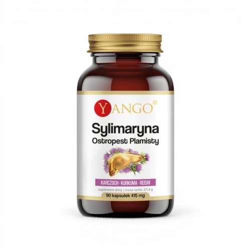 Sylimaryna - ekstrakt z ostropestu- wsparcie, regeneracja wątroby 90 kaps.png