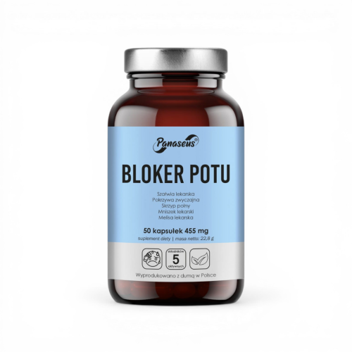 Bloker potu Nadmierne pocenie się - 50 kaps-Panaseus.png