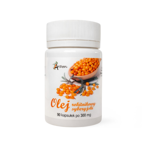 Olej rokitnikowy z rokitnika syberyjskiego Aram Natura 300mg 90 kaps.png