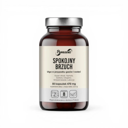 Spokojny Brzuch – wsparcie trawienia, gazy i wzdęcia | 50 kapsułek