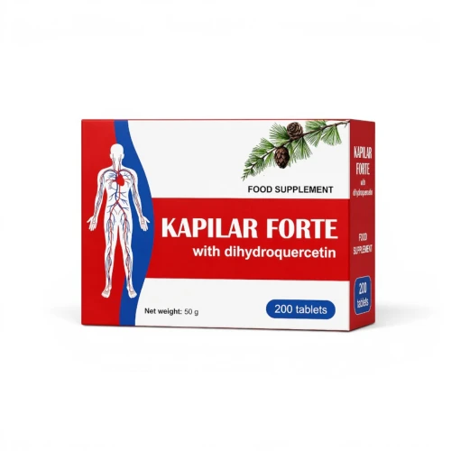 Kapilar Forte – Dihydrokwercetyna (Taxifolin) + Rutyna + Witamina C – 200 tabletek.png