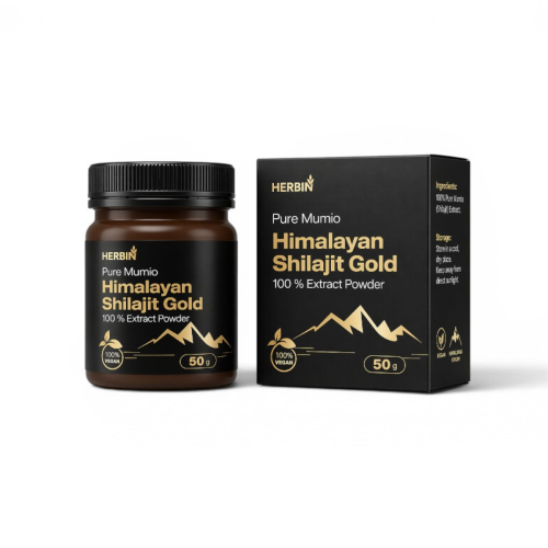 Mumio Himalajskie Żywe Shilajit Gold Proszek Herbin 50 g.png