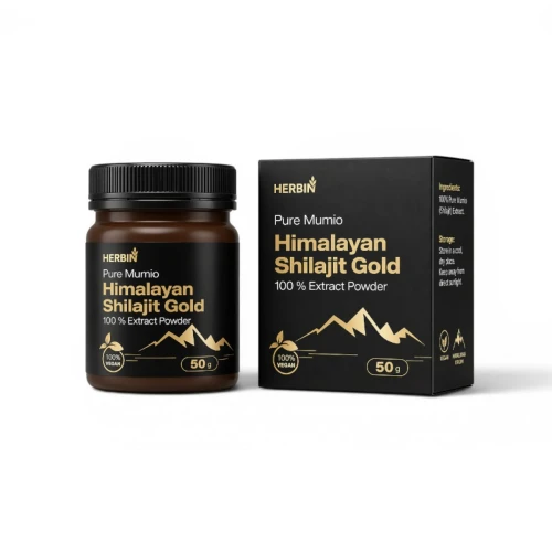 Mumio Himalajskie Żywe Shilajit Gold Proszek Herbin 50 g