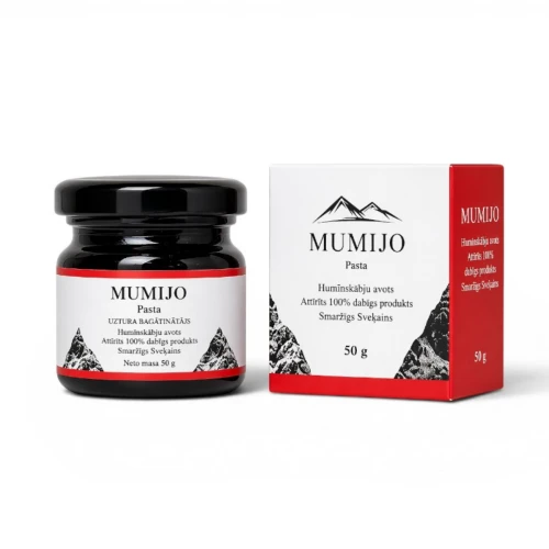 Mumio Oczyszczone (Shilajit) – Naturalna Pasta z Kwasami Humusowymi – 50 g