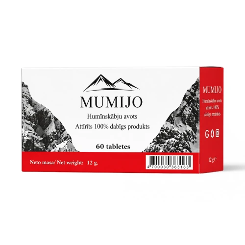 Mumio (Shilajit) Oczyszczone – 60 tabletek