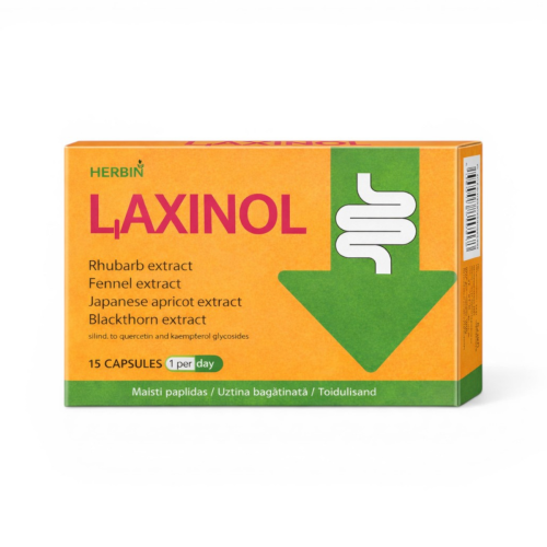 Laxinol Komfort Jelit Trawienie Na noc Gazy Herbin 15 kaps.png