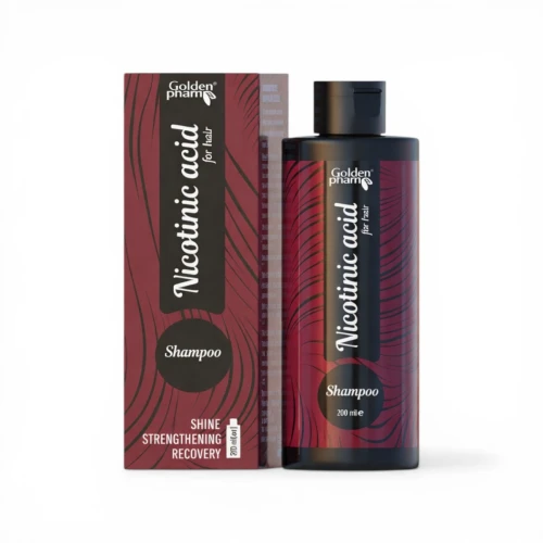 Kwas nikotynowy (Niacyna) Szampon Stymulator Aktywator Wzrostu Włosów 200ml 