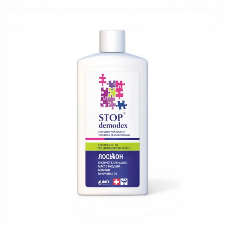 STOP Demodex Tonik do twarzy i powiek Demodekoza Nużyca Trądzik 150ml.png