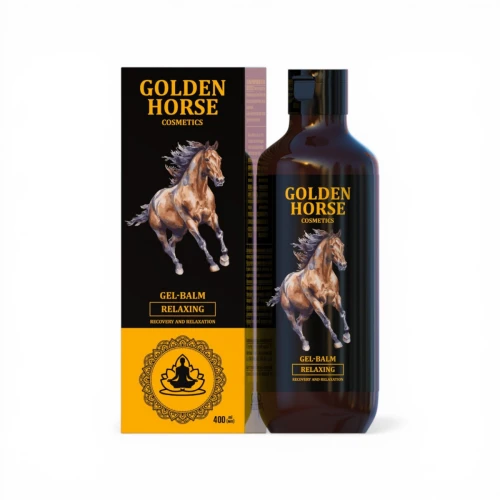 Balsam-żel Chłodzący do ciała Golden Horse Końska Maść Stawy Mięśnie 400ml