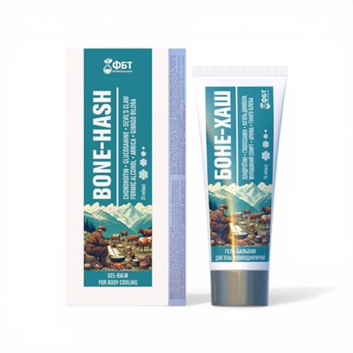 Bone Hasz Żel-Balsam Chłodzący na Mięśnie i Stawy – Mentol, Chondroityna, Glukozamina 75 ml