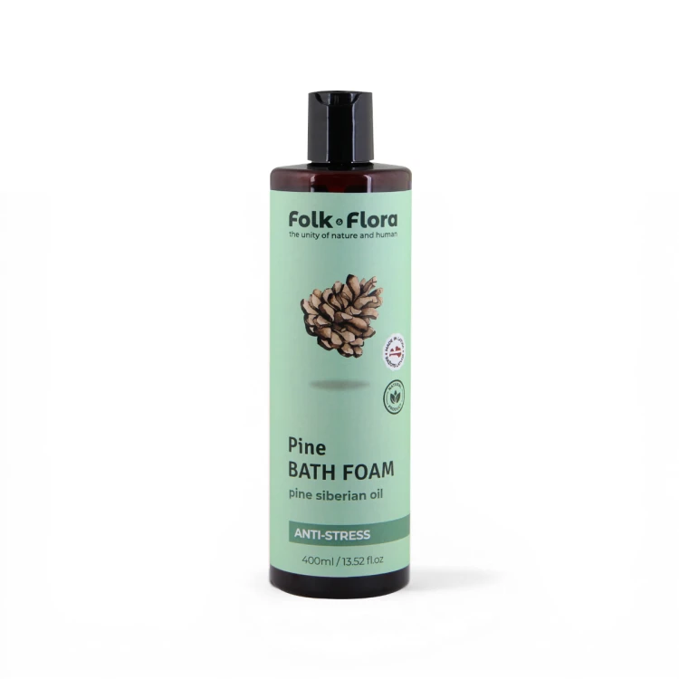 Antystresowa pianka do kąpieli _Sosna_ Folk&amp;Flora 400ml.png