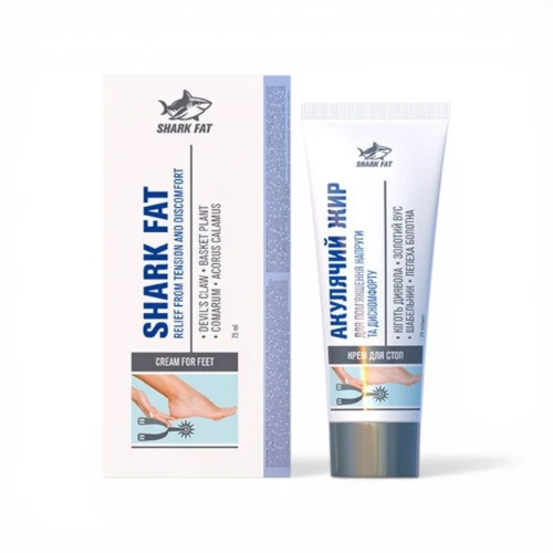 Krem na Ostrogę Piętową – Tłuszcz Rekina, Złoty Wąs, Pielęgnacja Pięty 75 ml