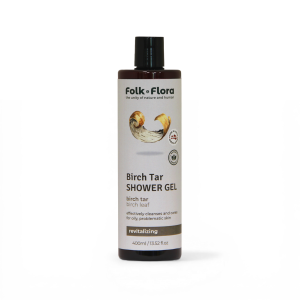Rewitalizujący żel pod prysznic _Dziegieć brzozowy_ Folk&amp;Flora 400ml.png