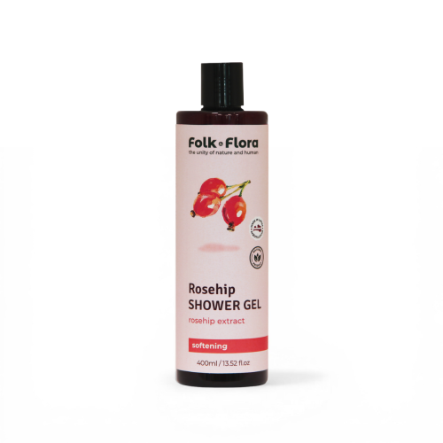 Zmiękczający żel pod prysznic _Dzika róża_ Folk&amp;Flora 400ml.png