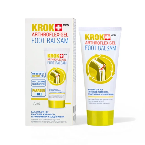 KrokMed Arthoflex Żel na Stawy i Kolana – Żywokost, Glukozamina, Chondroityna 75 ml