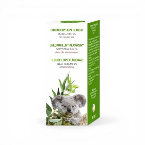CHLOROFILLIPT KLASYCZNY ROZTWÓR OLEJU 2% Krople Do Jamy Ustnej Gardła 50 ml