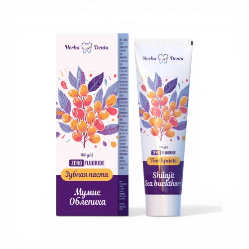 Pasta do zębów bez fluoru Mumio Olej z Rokitnika Herba Denta 100g