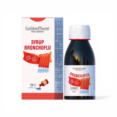 Syrop Bronchoflu Prawoślaz + Lukrecja 100 ml – Ziołowy Syrop na Gardło i Suchy Kaszel