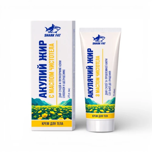 Krem z Tłuszczem Rekina i Glistnikiem – Pielęgnacja Skóry Problematycznej 75 ml