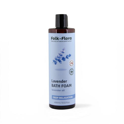 Głęboko relaksacyjna pianka do kąpieli _Lawenda_ Folk&amp;Flora 400ml.png