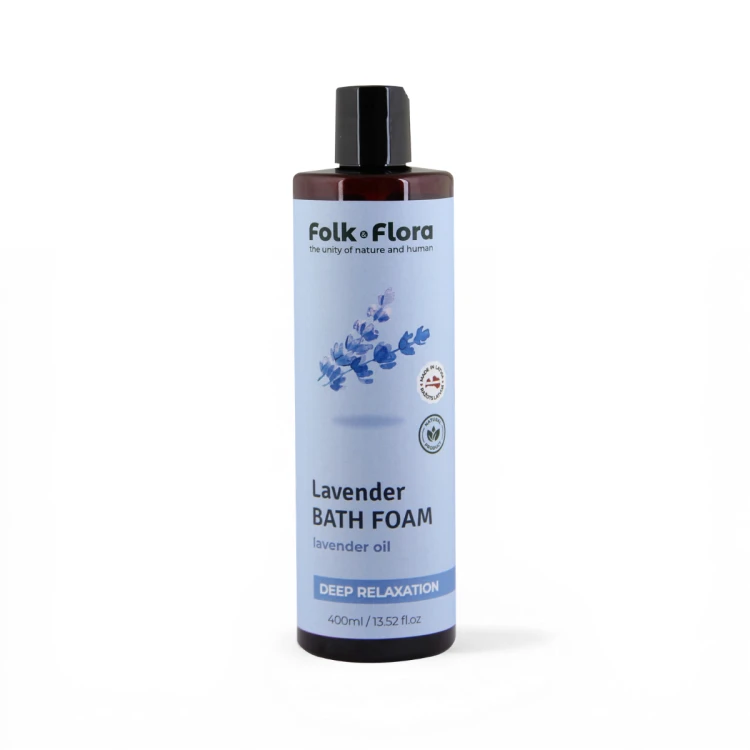 Głęboko relaksacyjna pianka do kąpieli _Lawenda_ Folk&amp;Flora 400ml.png