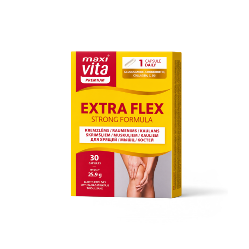 EXTRA FLEX Kolagen Chondroityna Glukozamina D3 Wit. C MaxiVita 30 kaps.png
