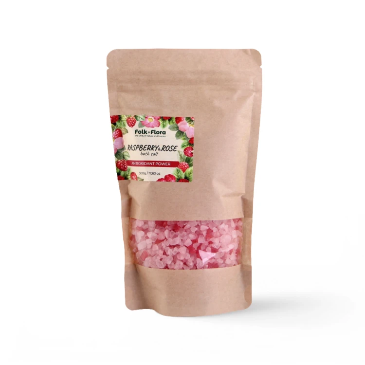 Sól do kąpieli DZIKA RÓŻA I MALINA ANTIOXIDANT POWER FOLK&amp;FLORA 500g.png