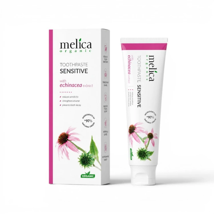 Pasta do zębów bez fluoru na zęby wrażliwe z jeżówką Melica Organic 100 ml.png