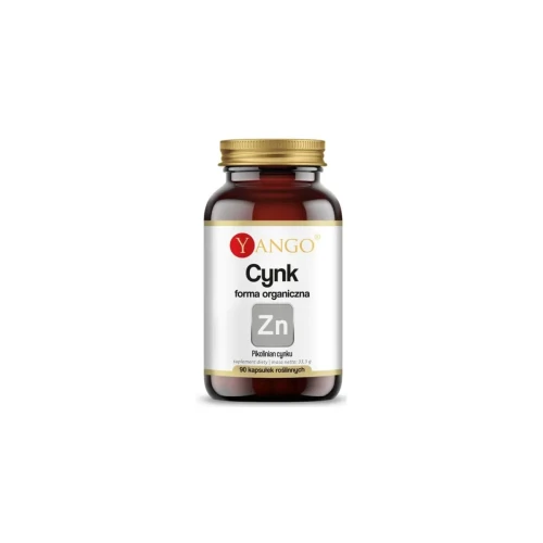 Cynk Organiczny – Na Odporność, Włosy i Paznokcie – 90 kapsułek – Yango .webp