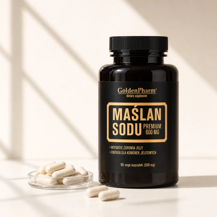 Maślan Sodu 600 mg - 474 mg kwasu masłowego, 90 kaps. Golden Pharm.png