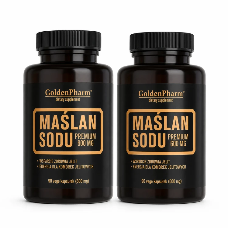 Maślan Sodu 600 mg - 474 mg kwasu masłowego, 90 kaps. Golden Pharm.png