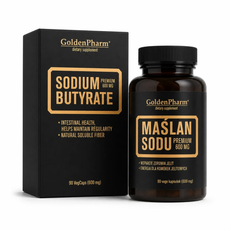 Maślan Sodu 600 mg - 474 mg kwasu masłowego, 90 kaps. Golden Pharm.png
