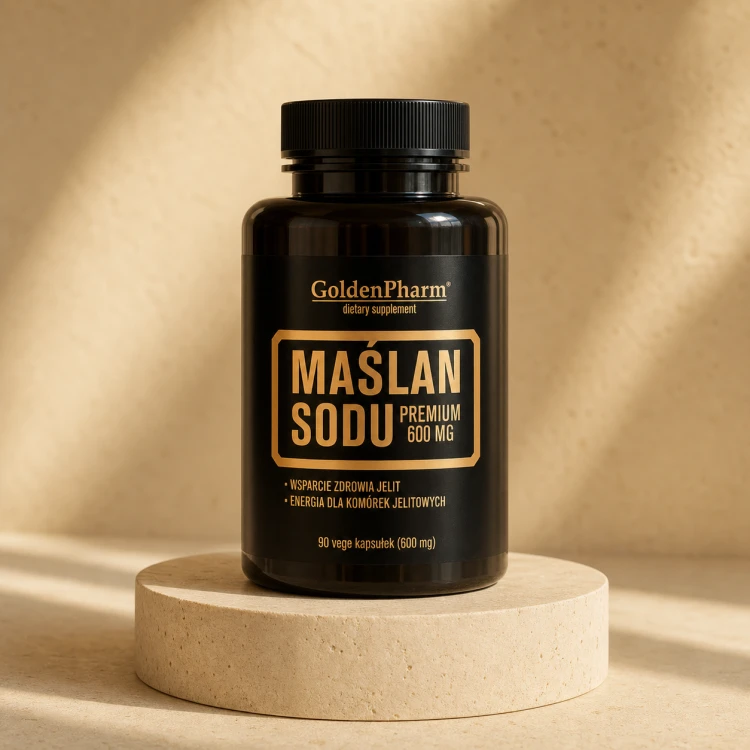 Maślan Sodu 600 mg - 474 mg kwasu masłowego, 90 kaps. Golden Pharm.png