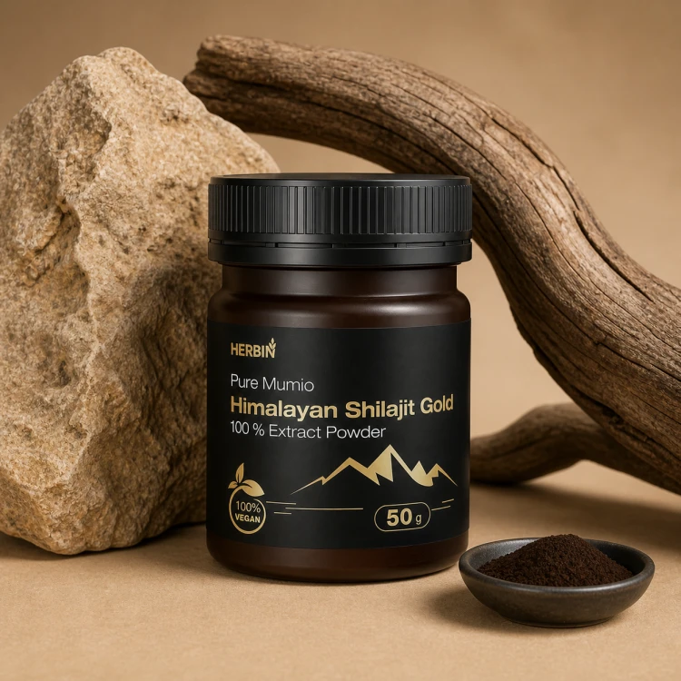 Mumio Himalajskie Żywe Shilajit Gold Proszek Herbin 50g.png