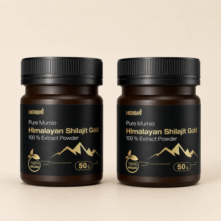 Mumio Himalajskie Żywe Shilajit Gold Proszek Herbin 50g.png