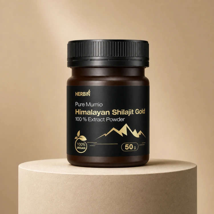 Mumio Himalajskie Żywe Shilajit Gold Proszek Herbin 50g.png